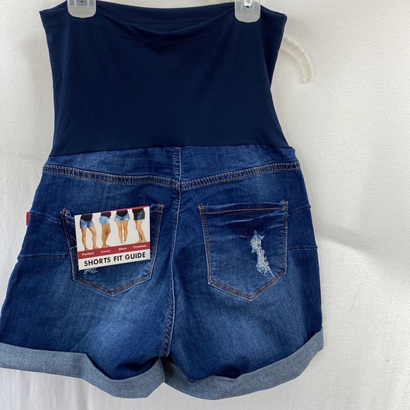 Denim maternity shorts S.O.N.G. Size S, NWT - Picture 10 of 15